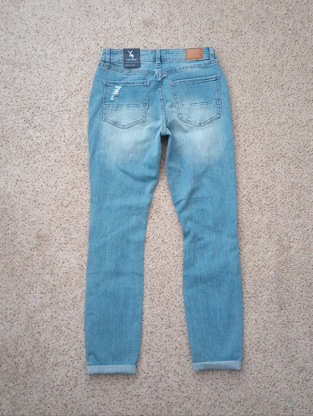 Brand New Resfeber Boy Friend Jeans Size 6 Distressed